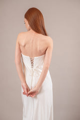 Elin | Rochie mireasă sau cununie din crep mătase