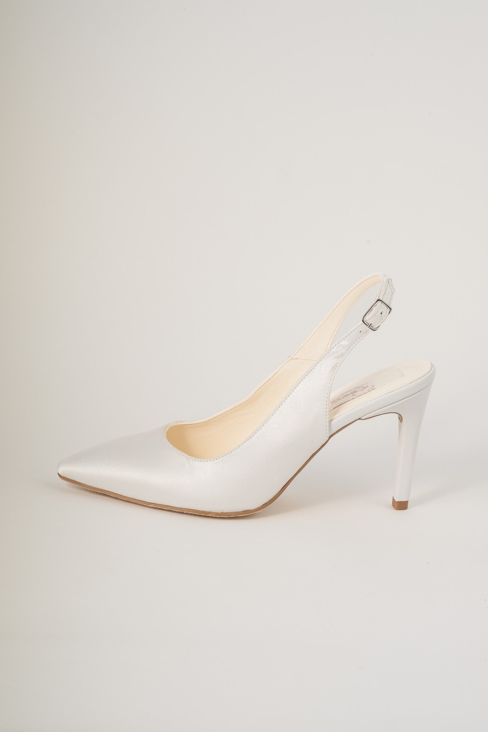 Pantofi de mireasă eleganți din piele și mătase satinată Mara