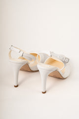 Pantofi de mireasa din matase cu perle LYRA