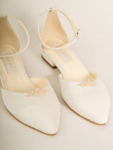 Pantofi fara toc mireasa Elisea