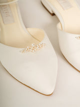 Pantofi fara toc mireasa Elisea