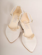 Pantofi fara toc mireasa Elisea