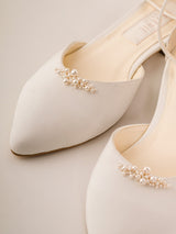 Pantofi fara toc mireasa Elisea