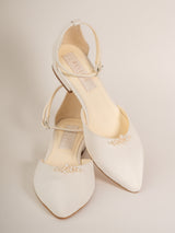 Pantofi fara toc mireasa Elisea