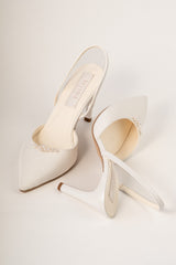 Pantofi mireasa matase si perle Selene