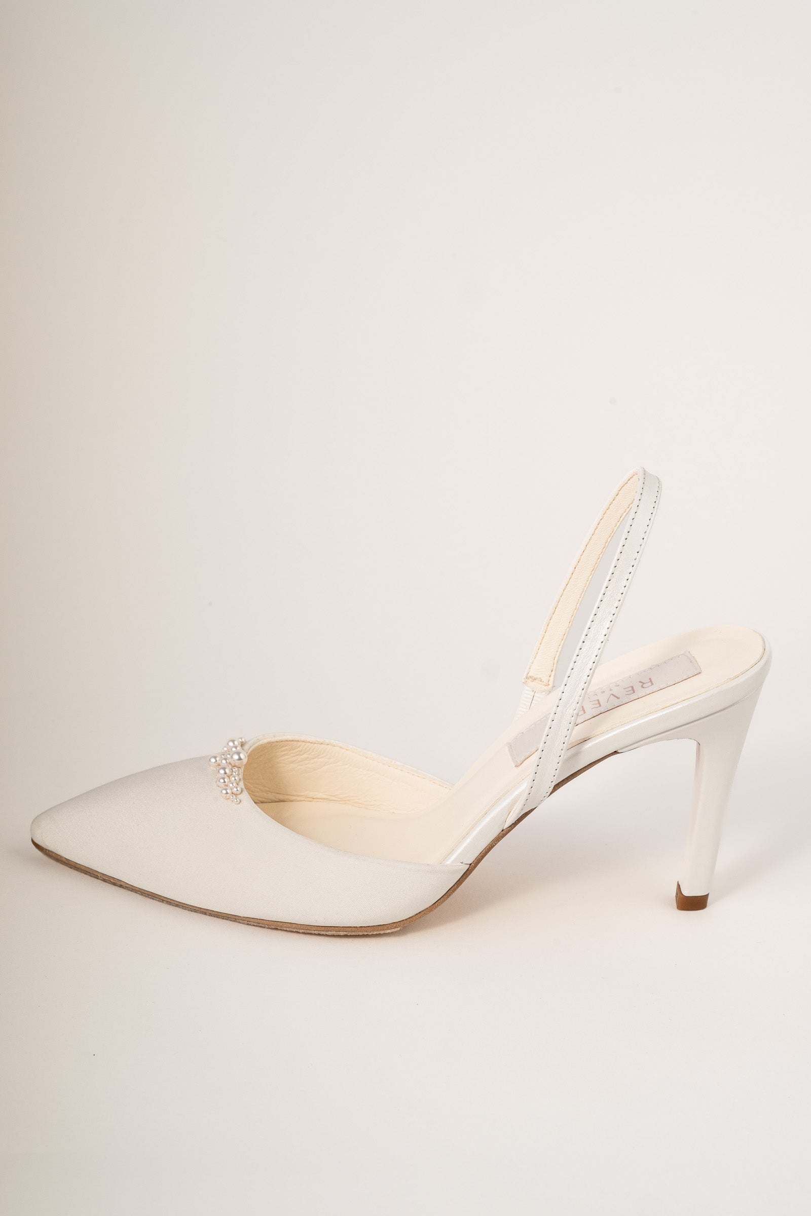 Pantofi mireasa matase si perle Selene