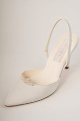Pantofi mireasa matase si perle Selene