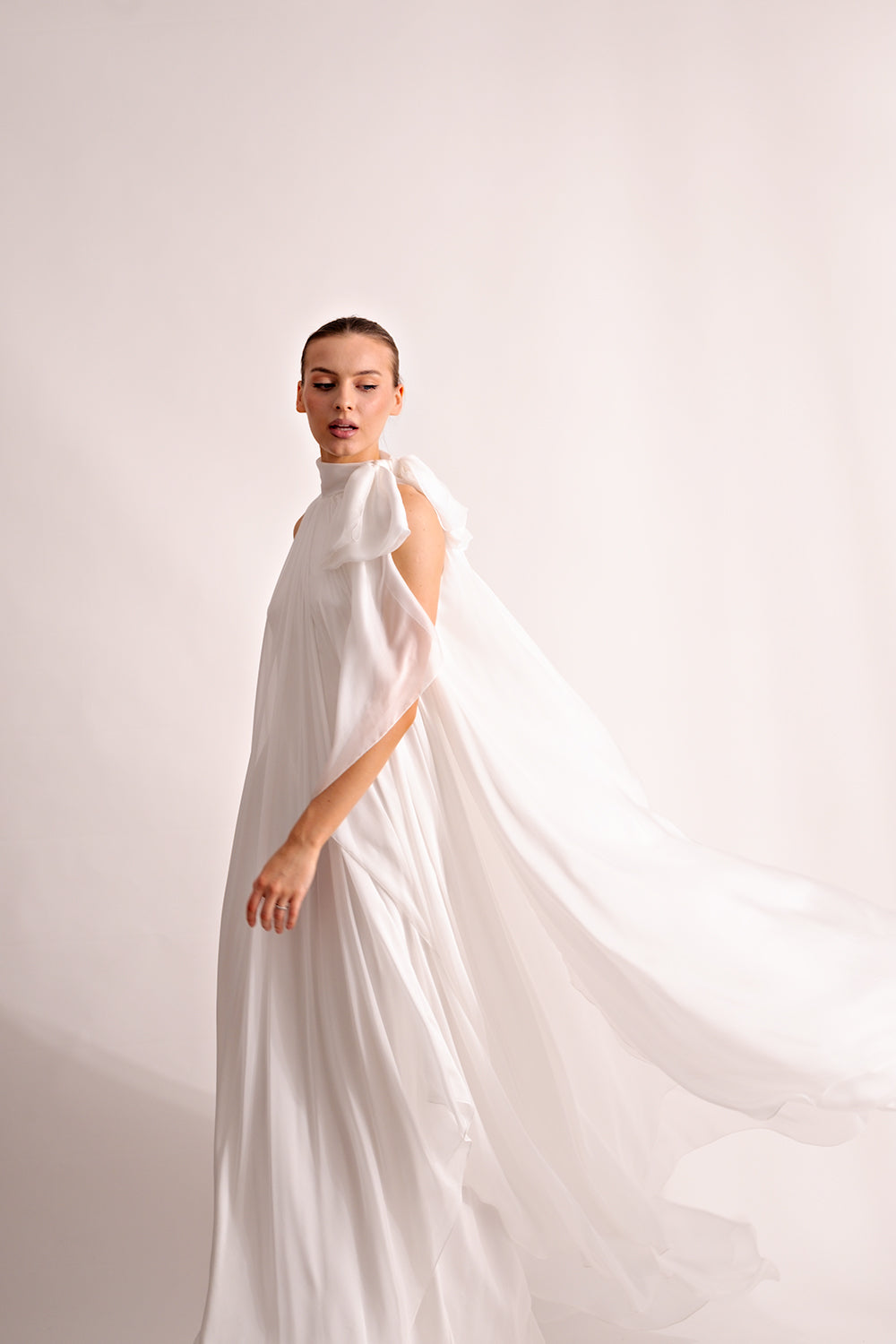 Rochie lunga cununie civila receptie Cora