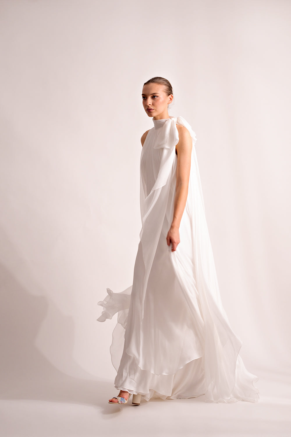 Rochie lunga cununie civila receptie Cora