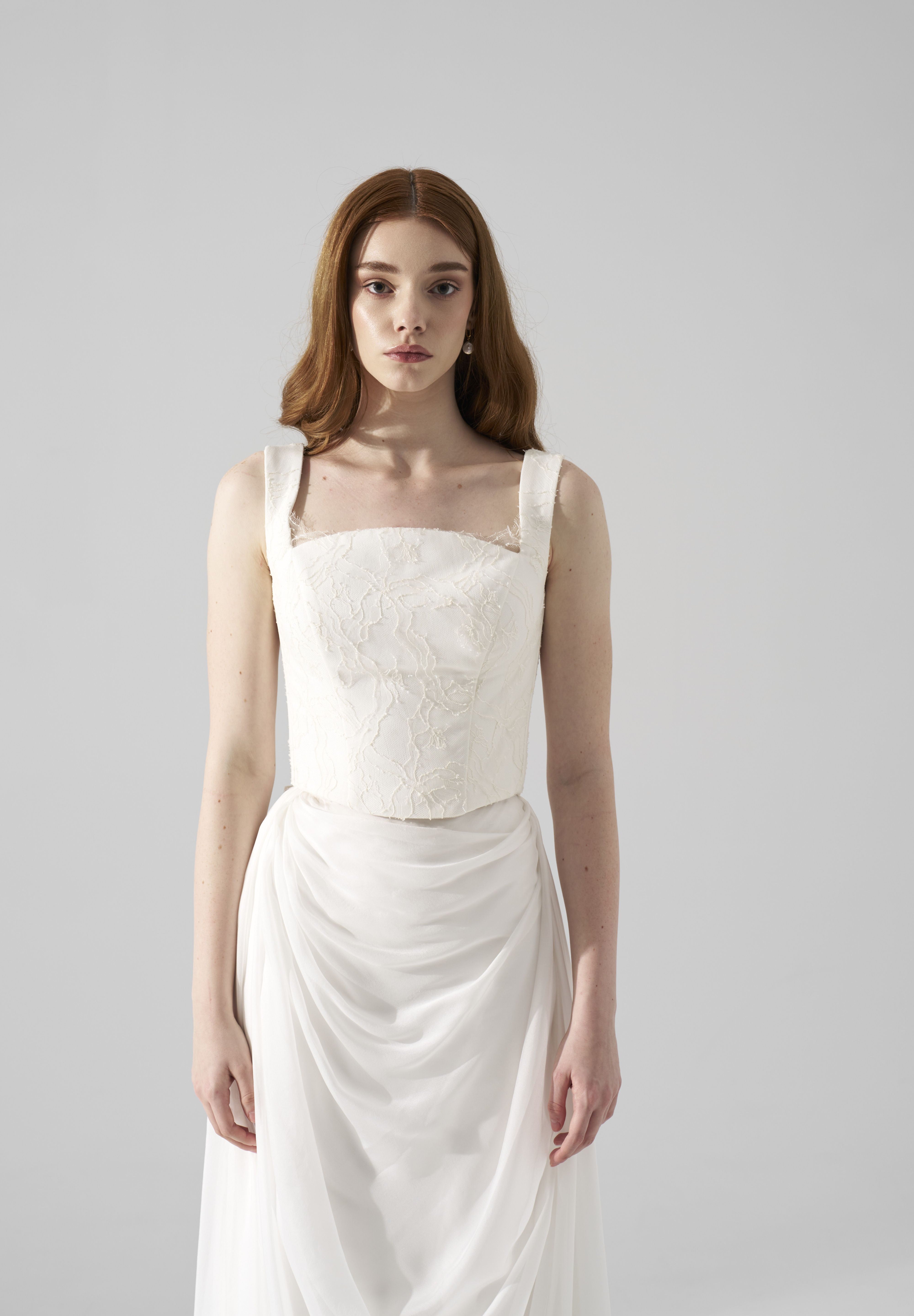 Rochie mireasa corset dantela Elyne