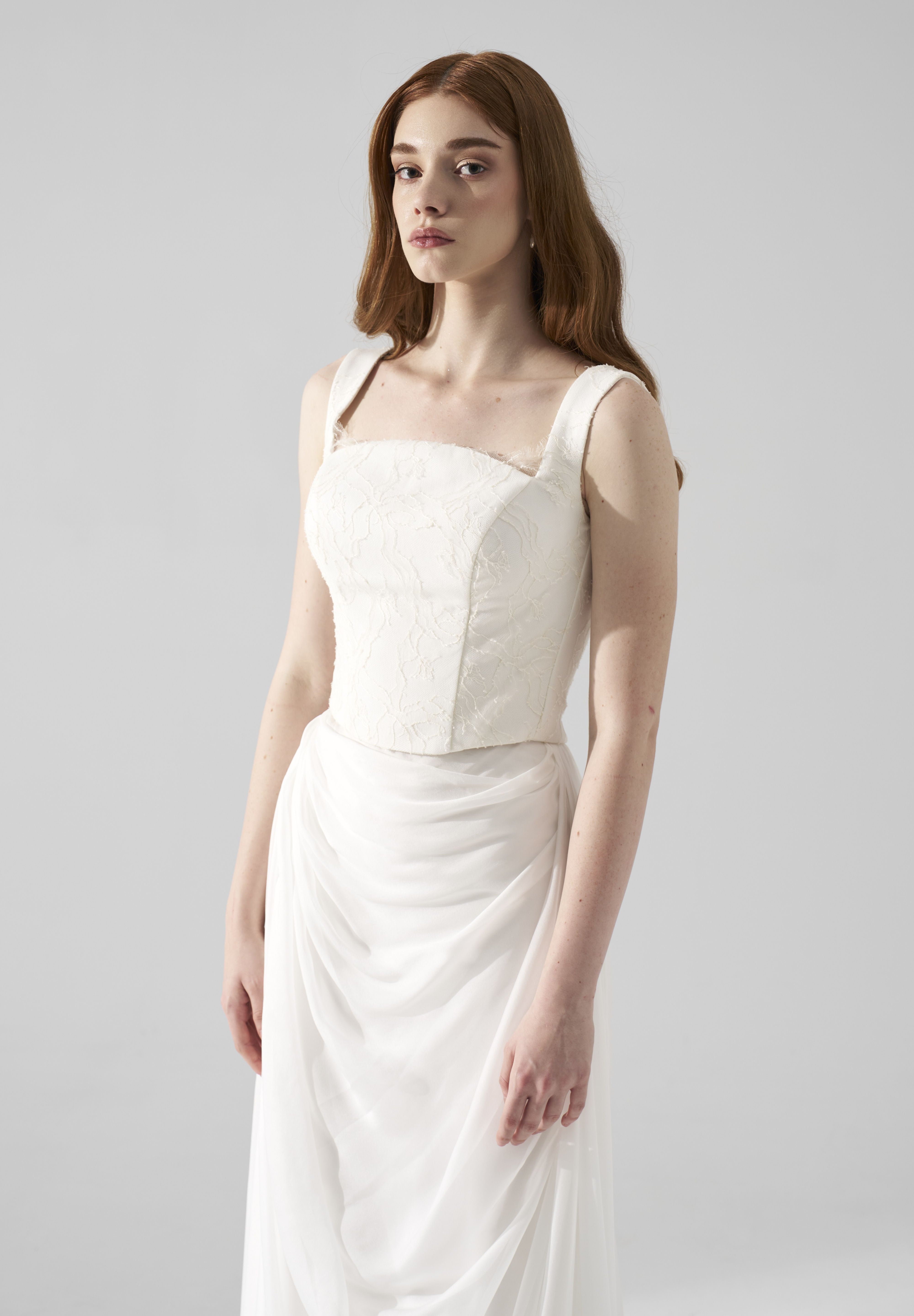 Rochie mireasa corset dantela Elyne