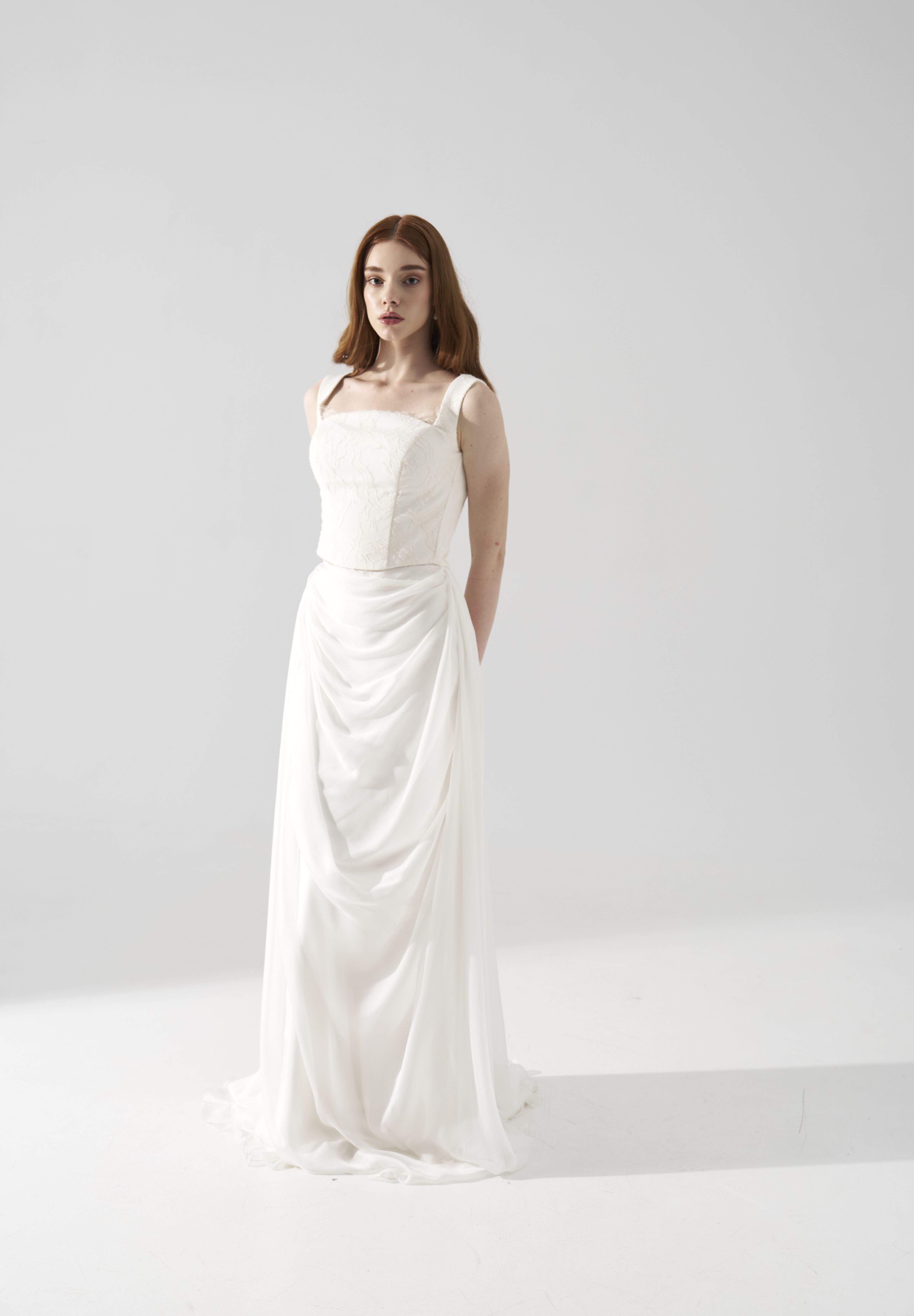 Rochie mireasa corset dantela Elyne