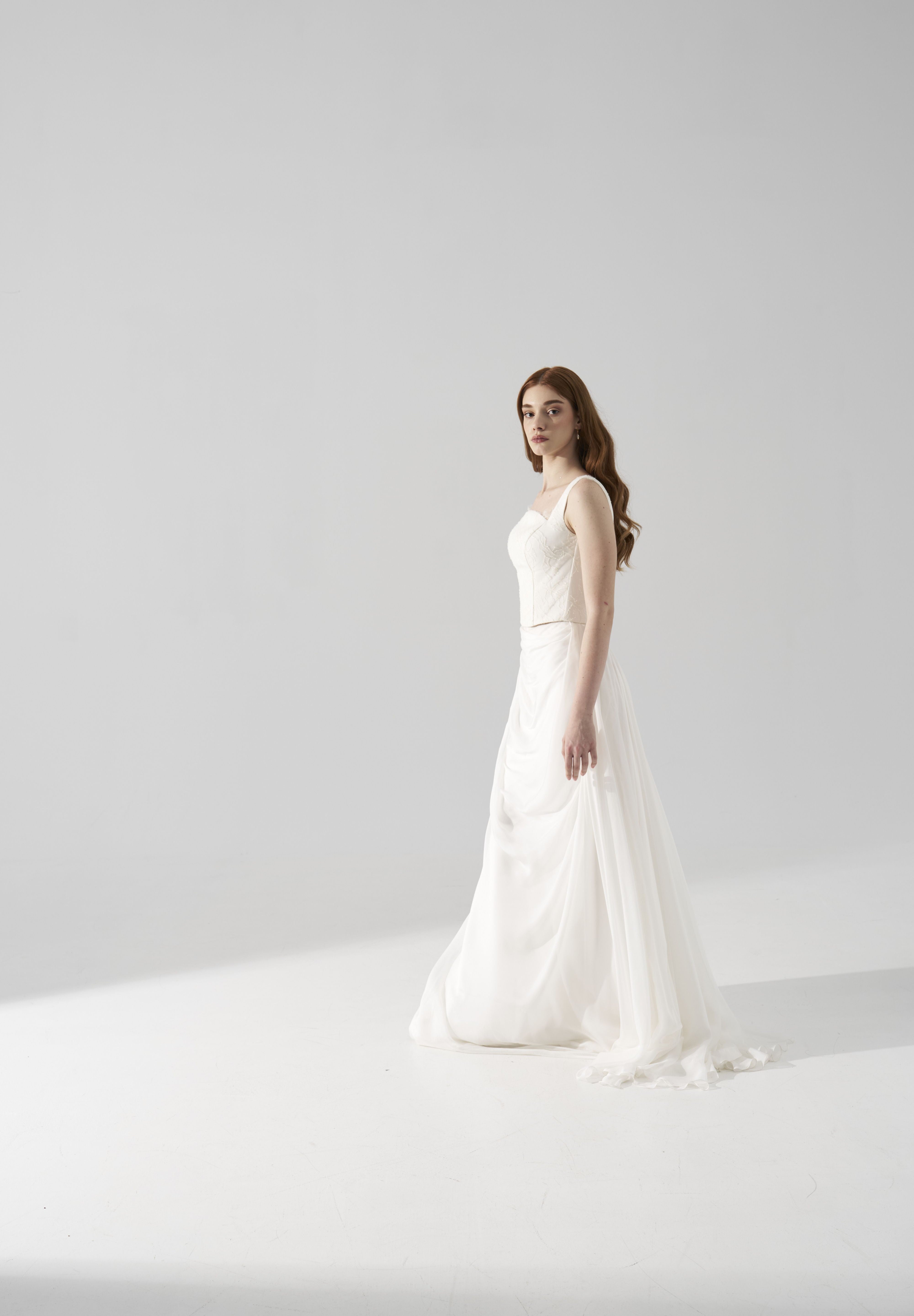 Rochie mireasa corset dantela Elyne