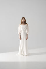 Rochie mireasa maneci Eris