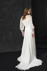 Rochie mireasa maneci Eris