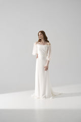 Rochie mireasa maneci Eris