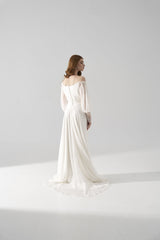 Rochie mireasa maneci Eris