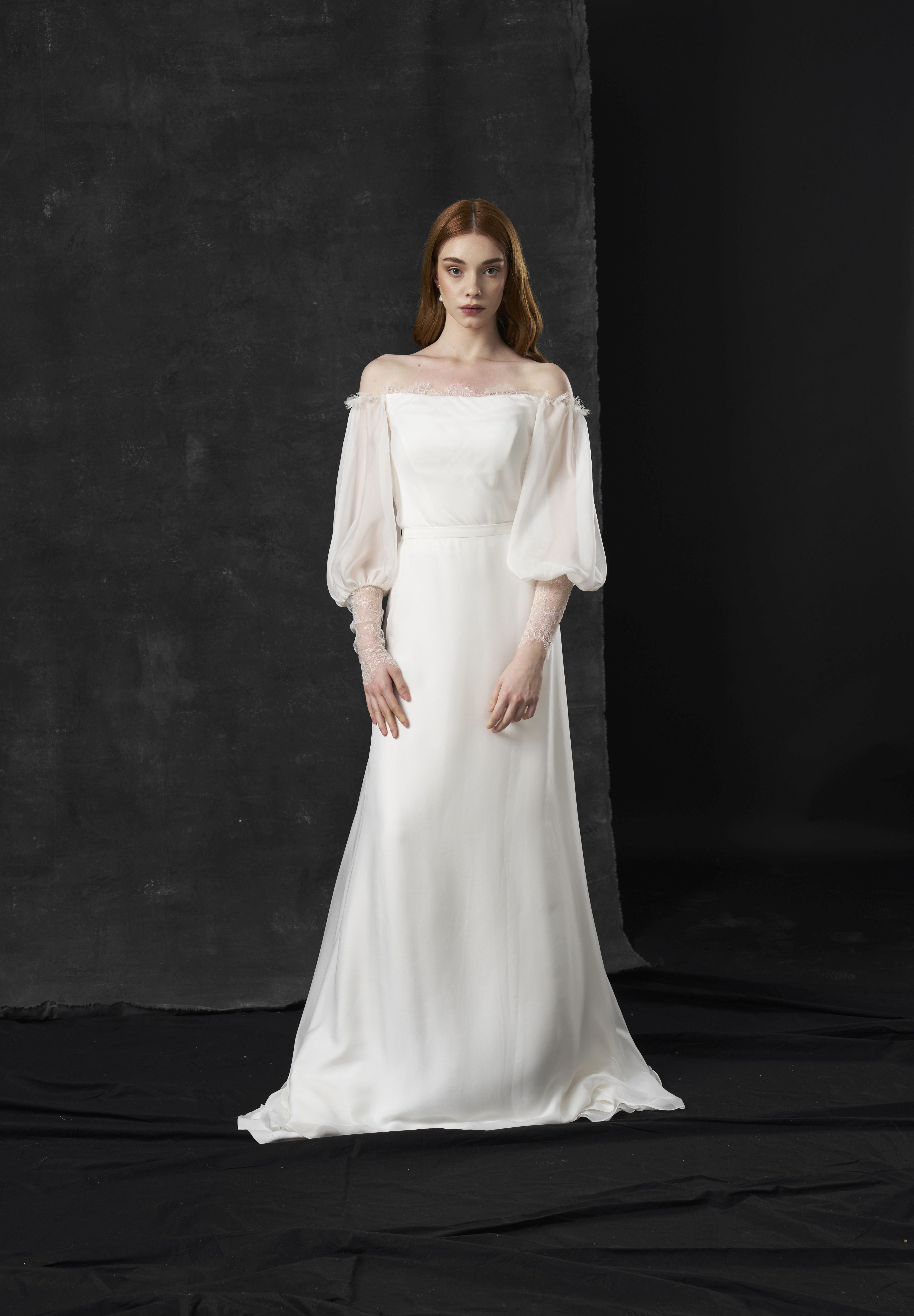 Rochie mireasa maneci Eris