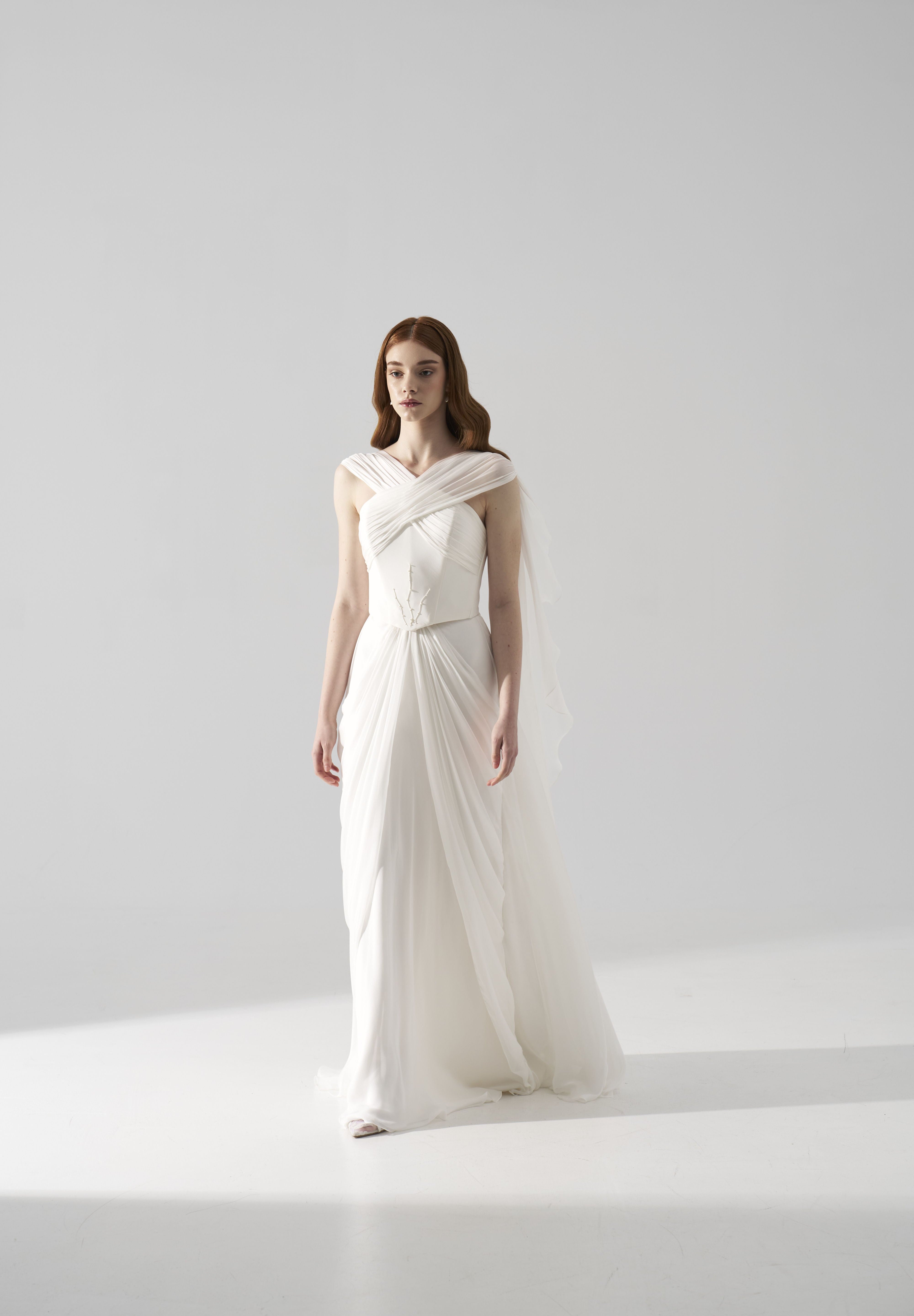 Rochie mireasa matase Iris