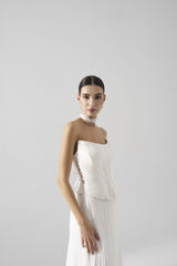 Rochie mireasa matase Serena