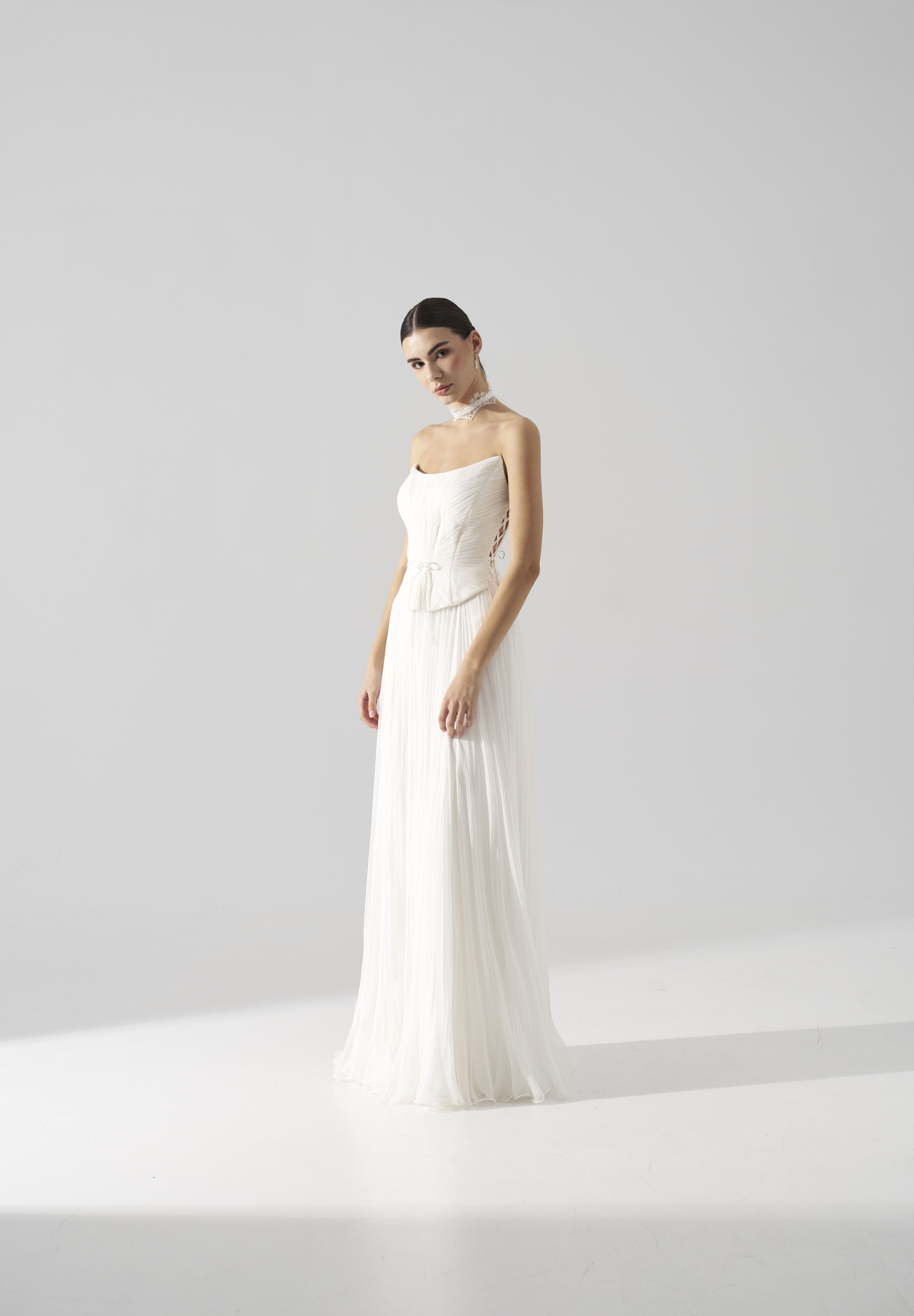 Rochie mireasa matase Serena