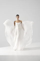 Rochie mireasa matase Serena