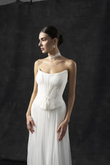 Rochie mireasa matase Serena