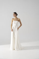 Rochie mireasa matase cu corset Celine