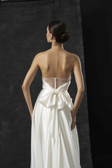 Rochie mireasa matase cu corset Celine