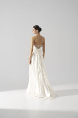 Rochie mireasa matase cu corset Celine