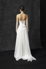 Rochie mireasa matase si dantela Brisa