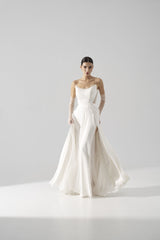 Rochie mireasa matase si dantela Brisa