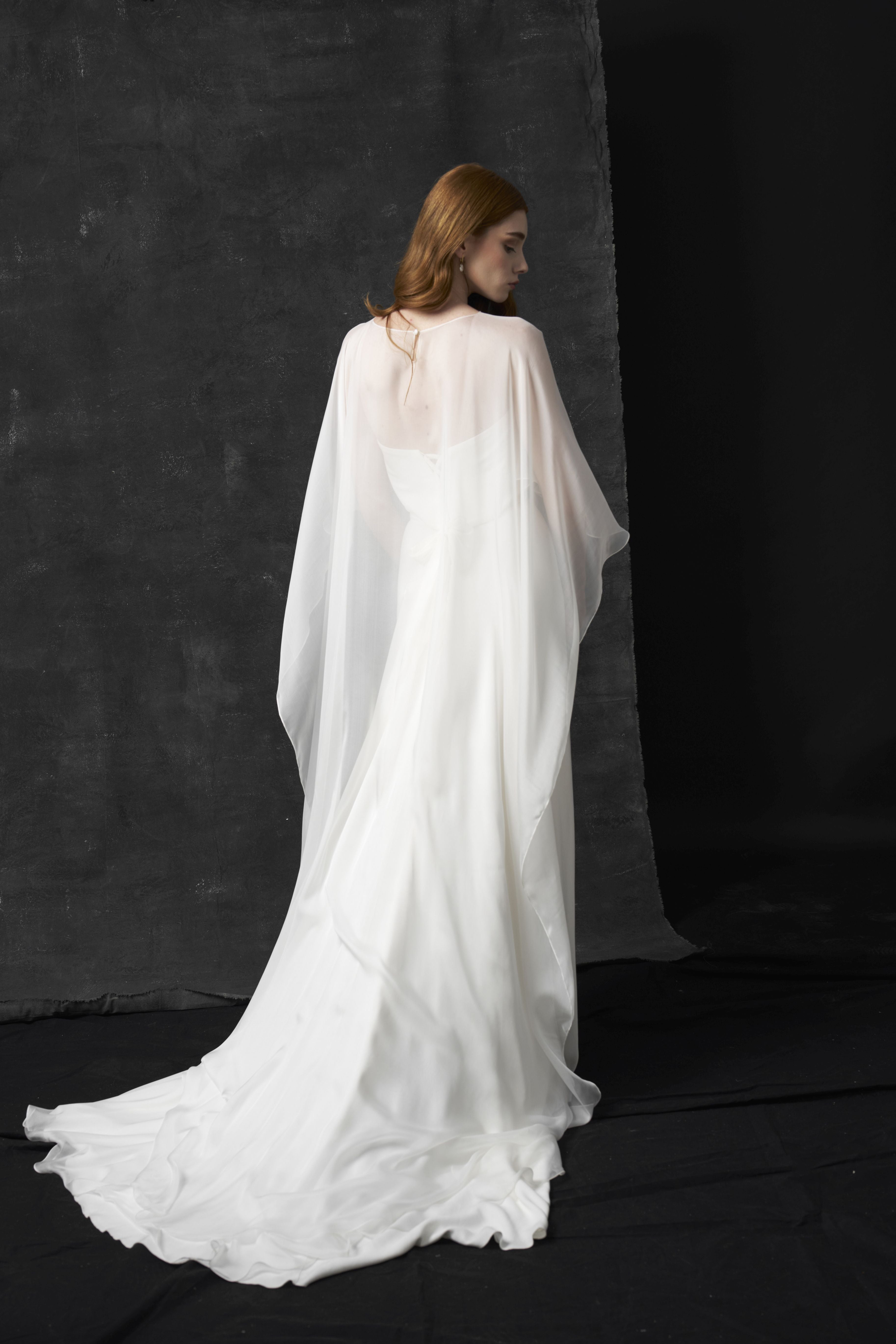 Rochie mireasa simpla matase Adele