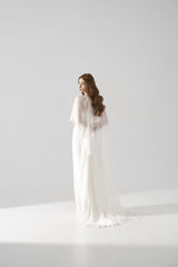 Rochie mireasa simpla matase Adele