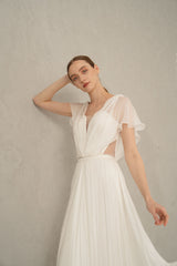 Rochie mireasa voal Celia