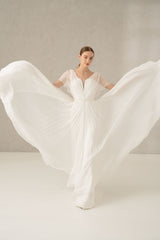 Rochie mireasa voal Celia