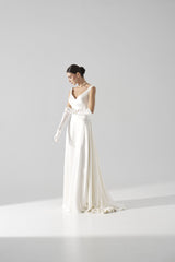 Rochie mireasaza matase Zaya