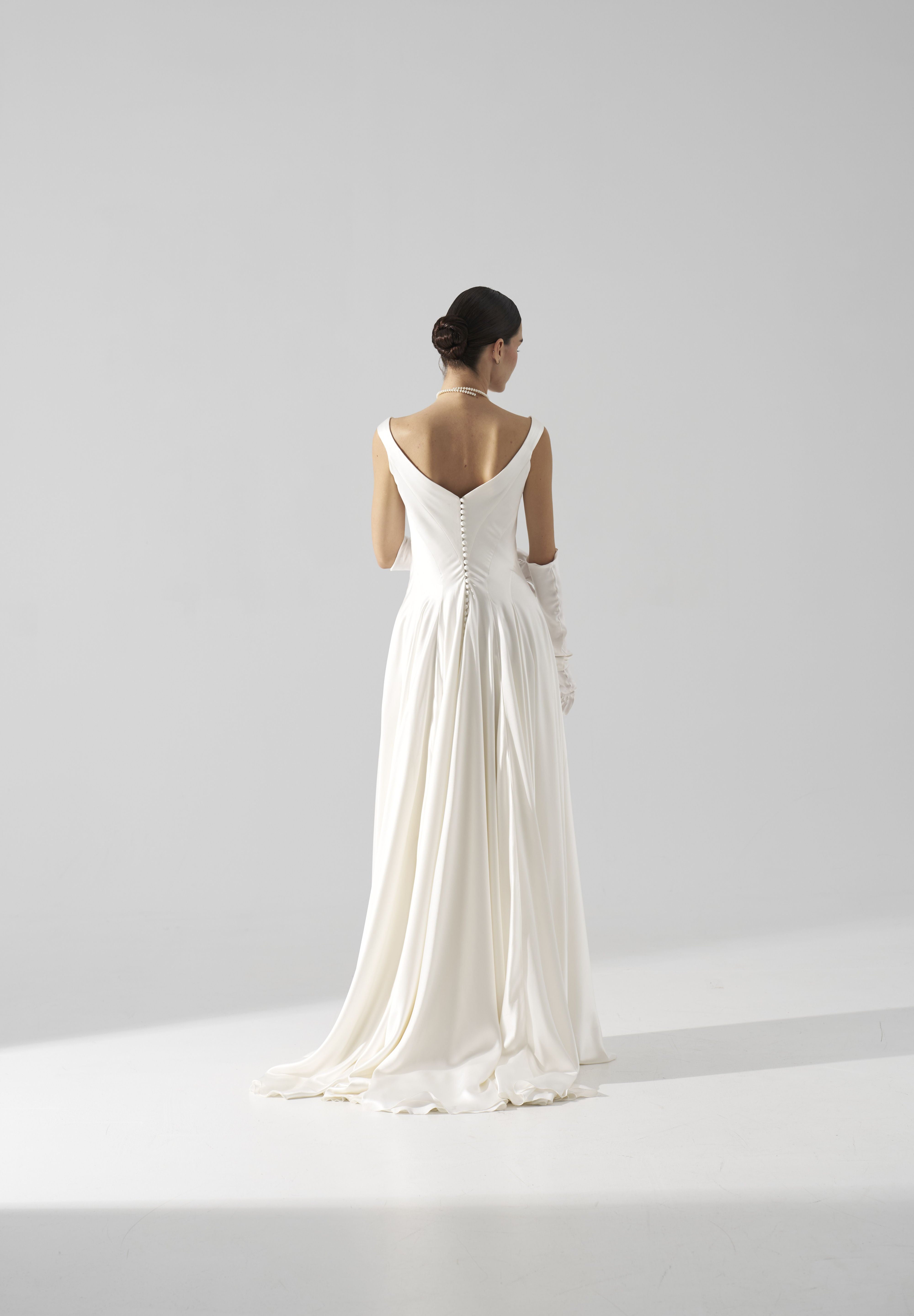 Rochie mireasaza matase Zaya