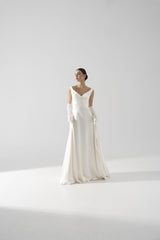 Rochie mireasaza matase Zaya