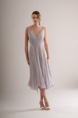 Lavender | Rochie midi cununie civila / ocazie marimea 36