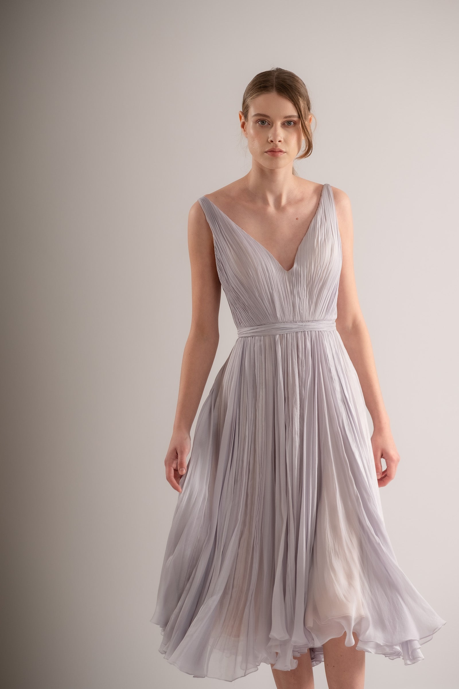Lavender | Rochie midi cununie civila / ocazie marimea 36