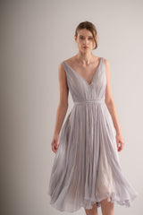 Lavender | Rochie midi cununie civila / ocazie marimea 36