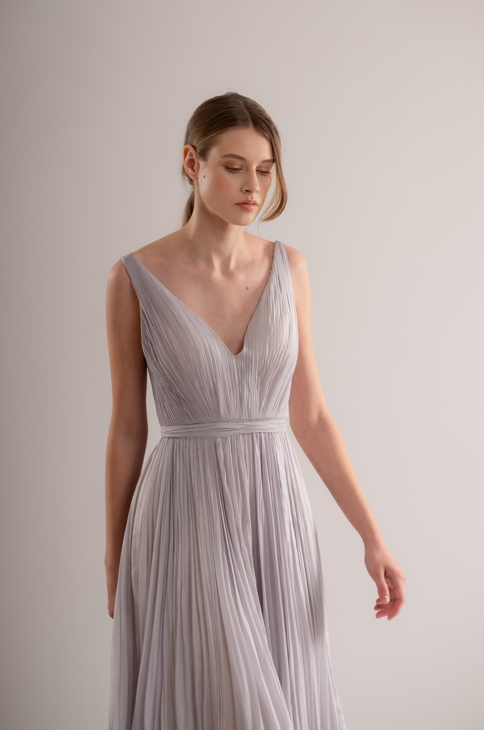 Lavender | Rochie midi cununie civila / ocazie marimea 36