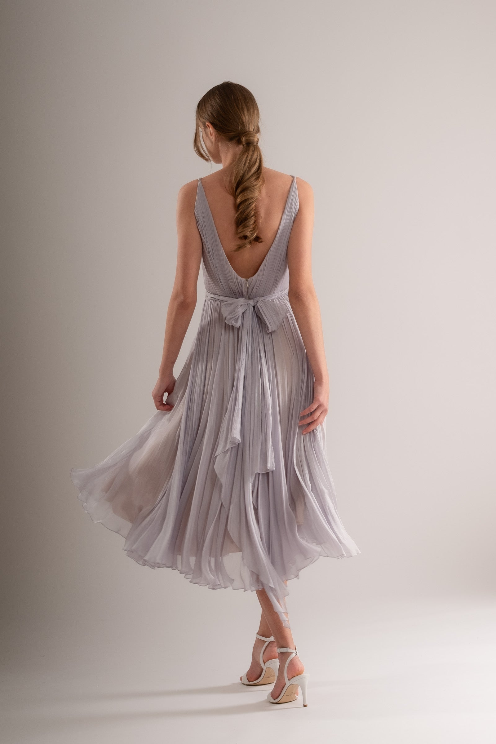 Lavender | Rochie midi cununie civila / ocazie marimea 36