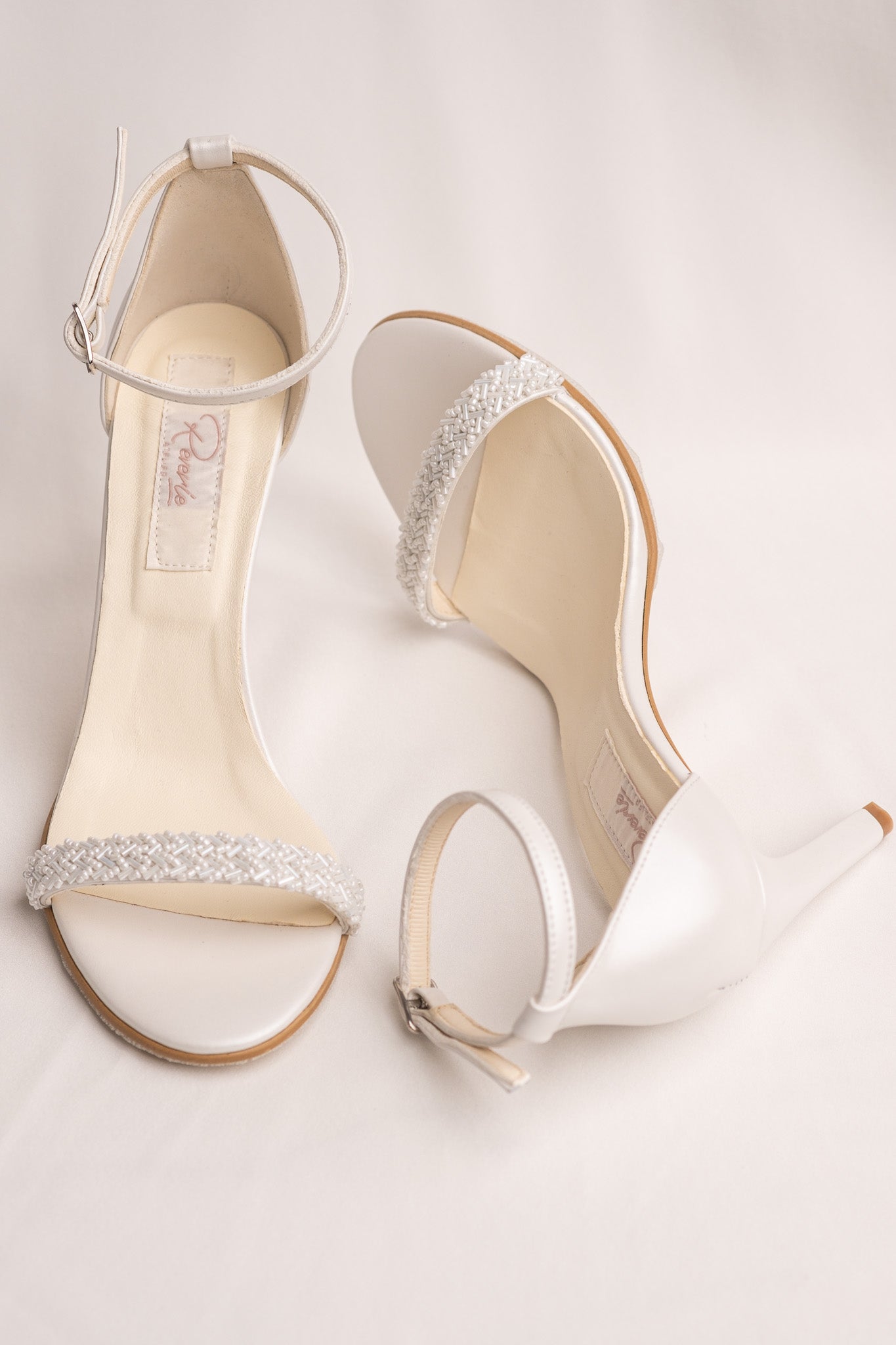 Sandale mireasa cu margele Lucienne
