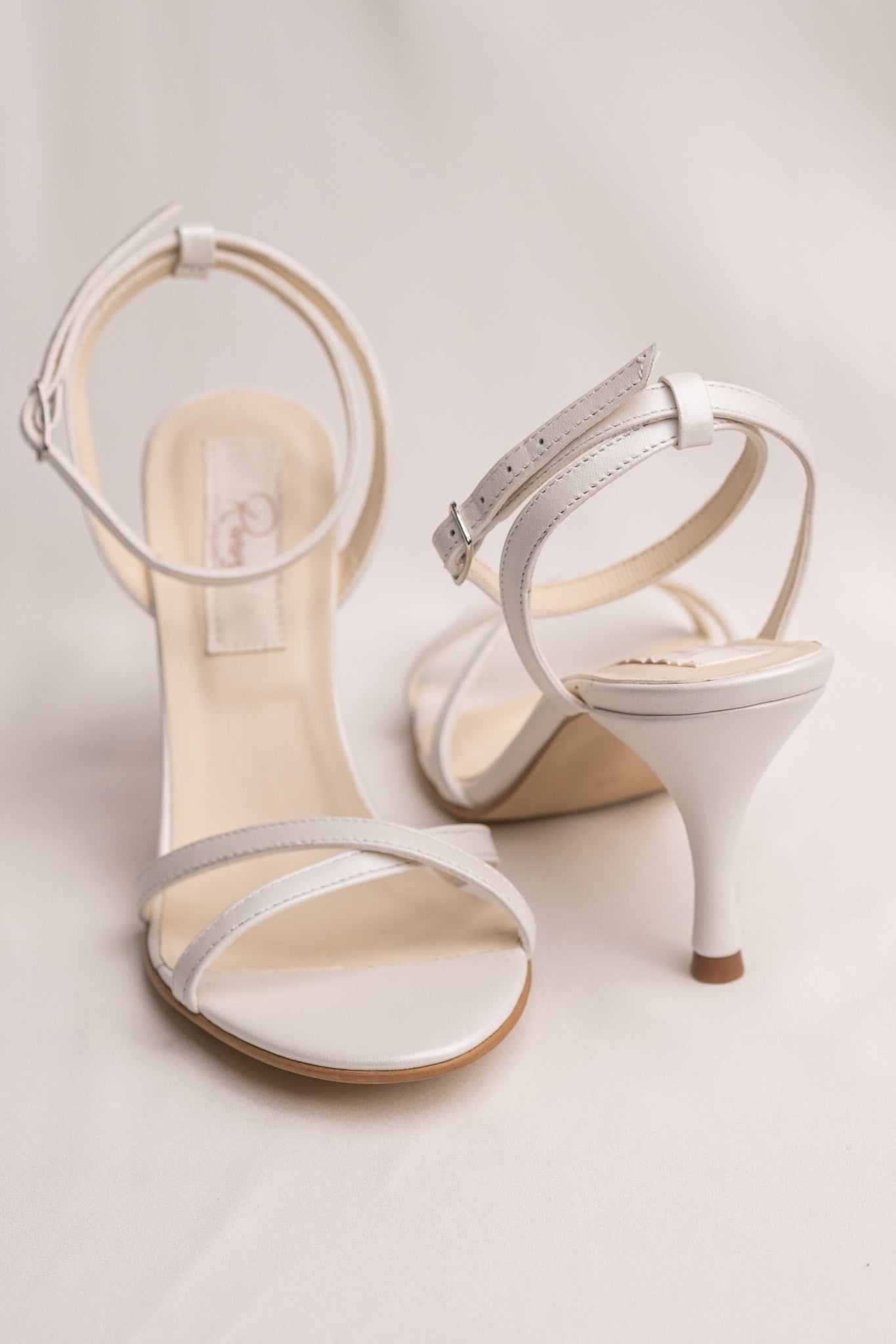 Sandale mireasa feminine cu fundita Sylvie