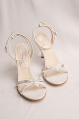 Sandale mireasa feminine cu fundita Sylvie