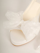 Sandale mireasa platforma Elowen