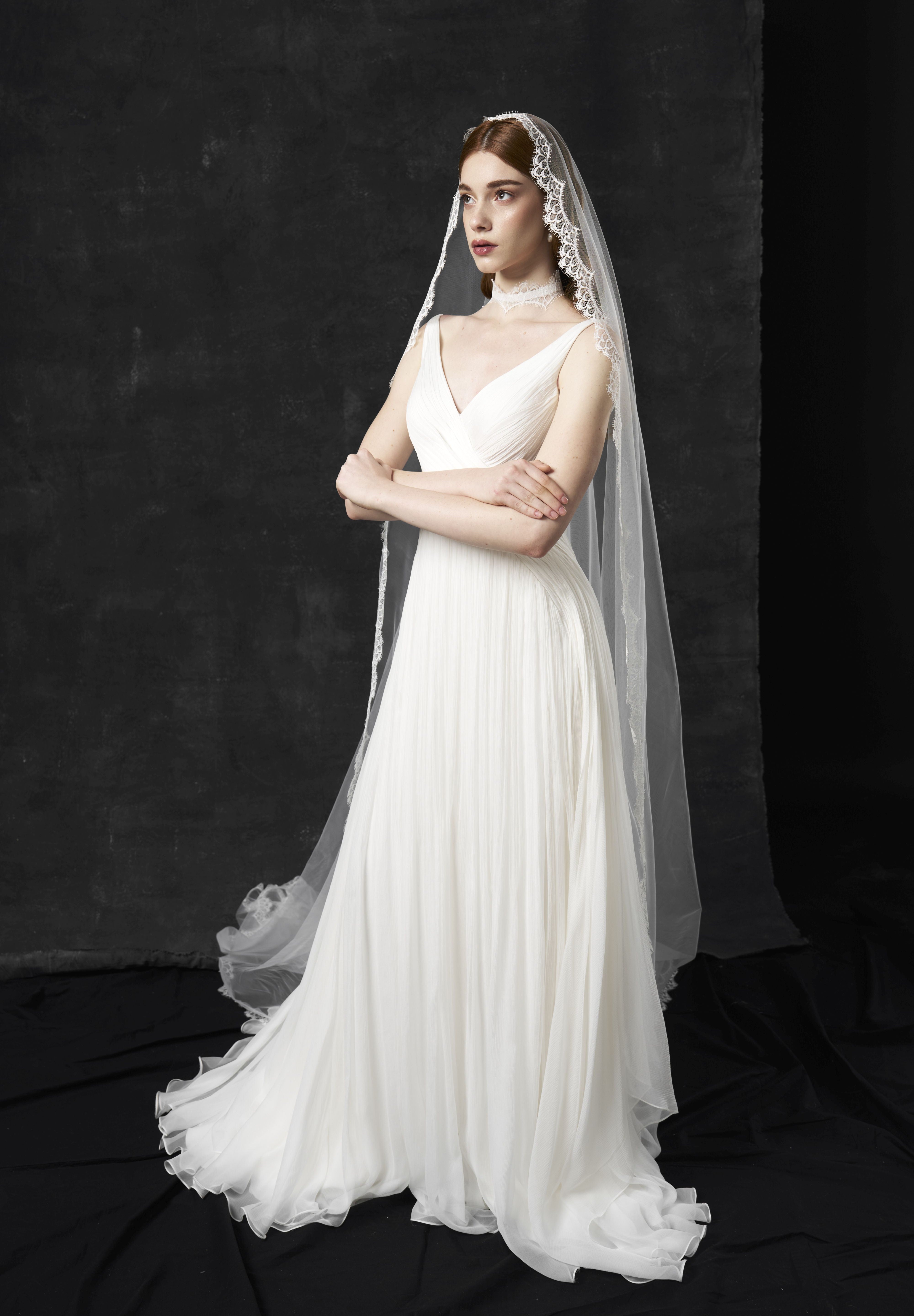 Sublime| Voal mireasa cu bordura dantela