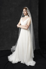 Sublime| Voal mireasa cu bordura dantela